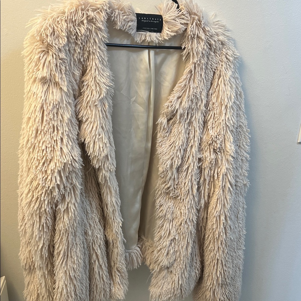 H&M Cream Teddy Jacket